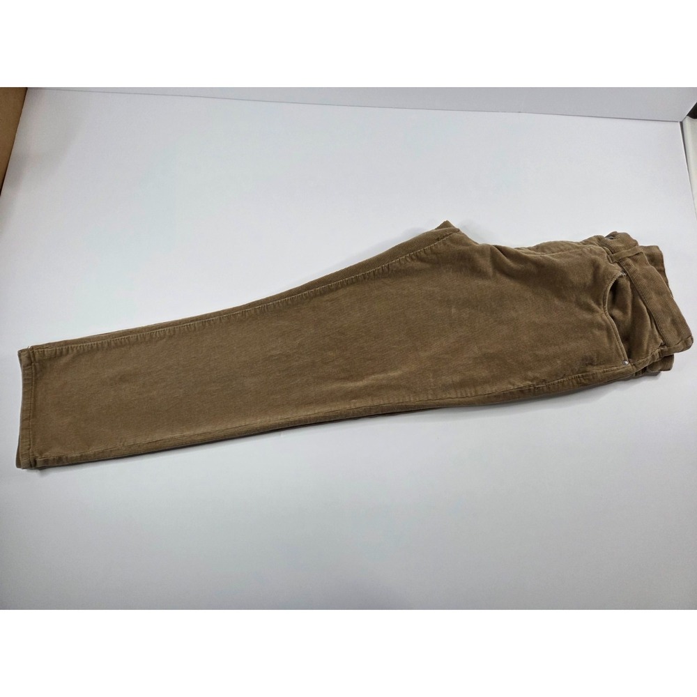 Black Brown Corduroy Pants Mens 34x30 Brown Straight Leg Business Old Money Work